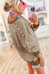 Stripe Loose Drop Shoulder Long Sleeve Top